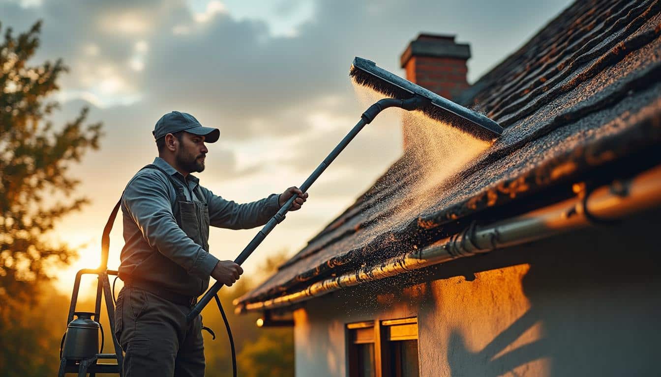 Illustration: Qu’est-ce qu’une brosse télescopique pour l’entretien de la toiture ?
