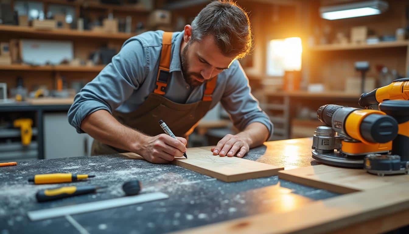 Illustration: Les étapes clés pour une coupe réussie avec la scie à carrelage électrique louée