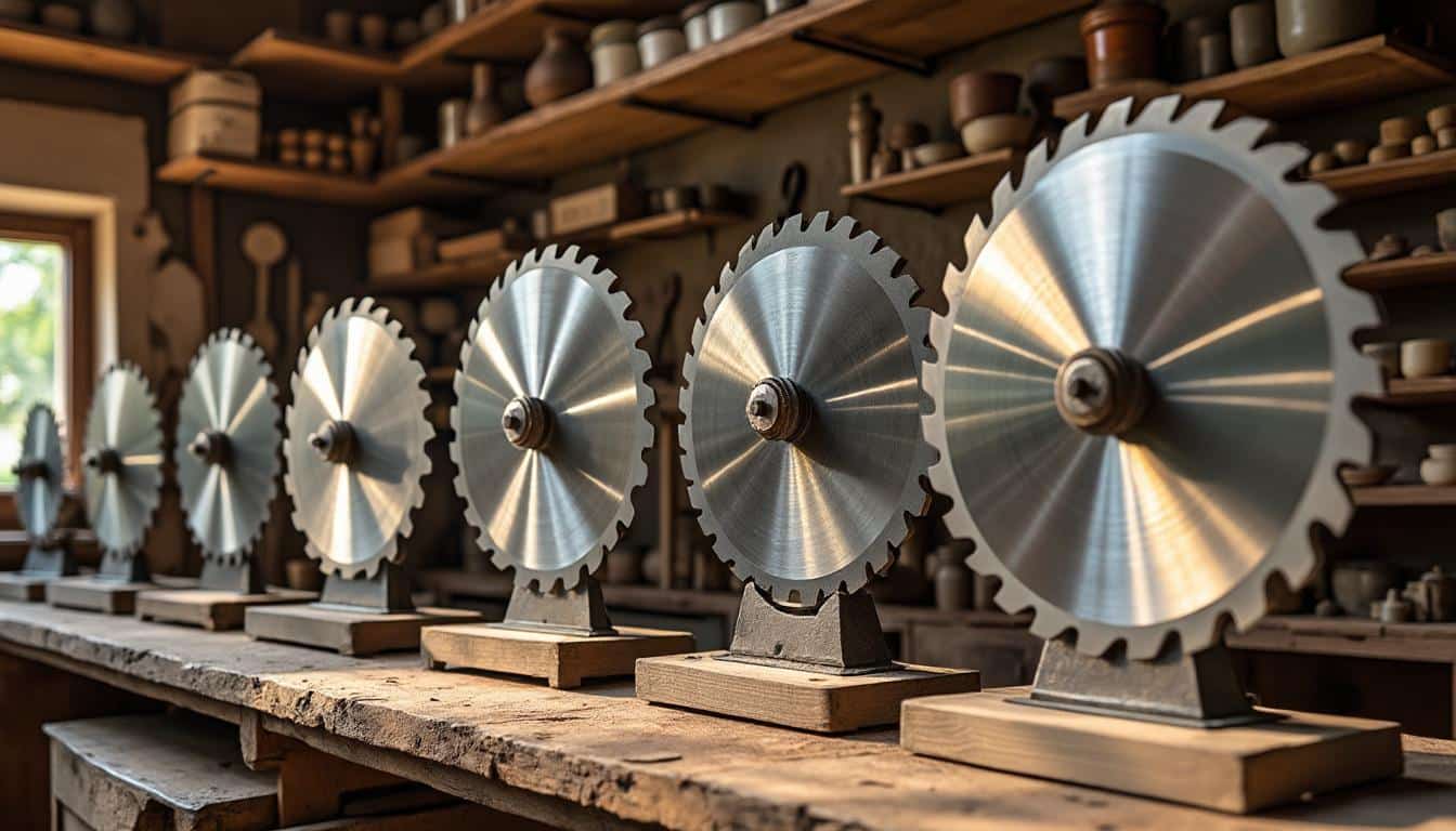 Illustration: Les différents types de scie circulaire montées sur chevalet selon les besoins