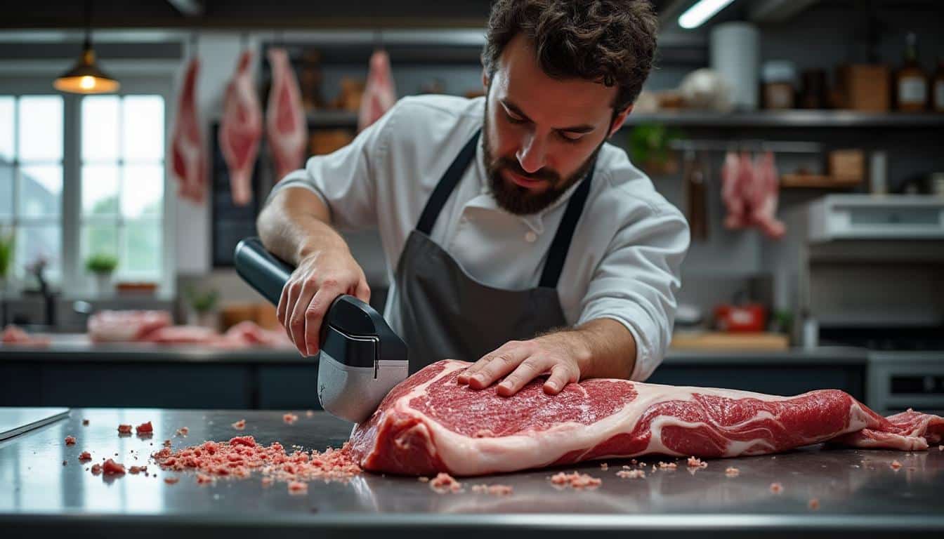 Illustration: Comment fonctionne une scie électrique pour la découpe de viande et d’os ?