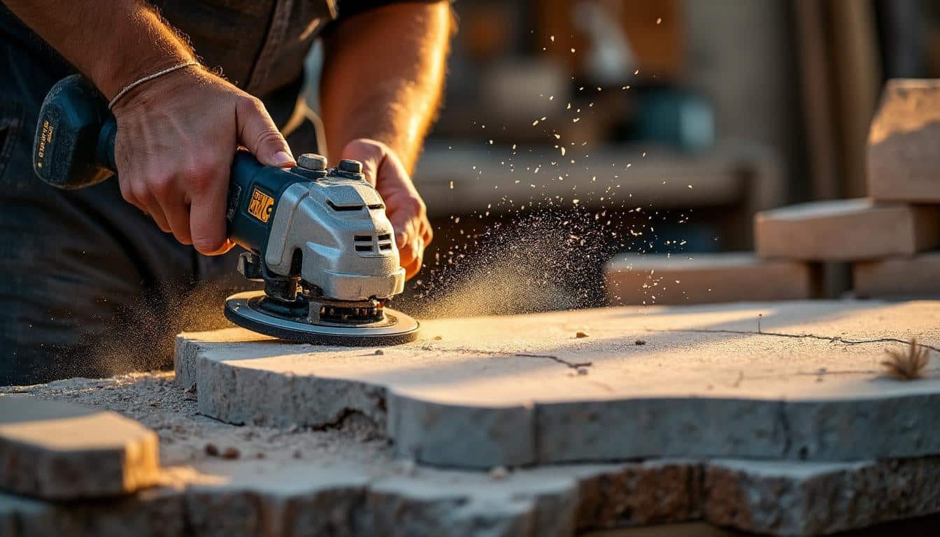 Illustration: Maîtriser la découpe et l’entretien pour un travail précis sur pierre