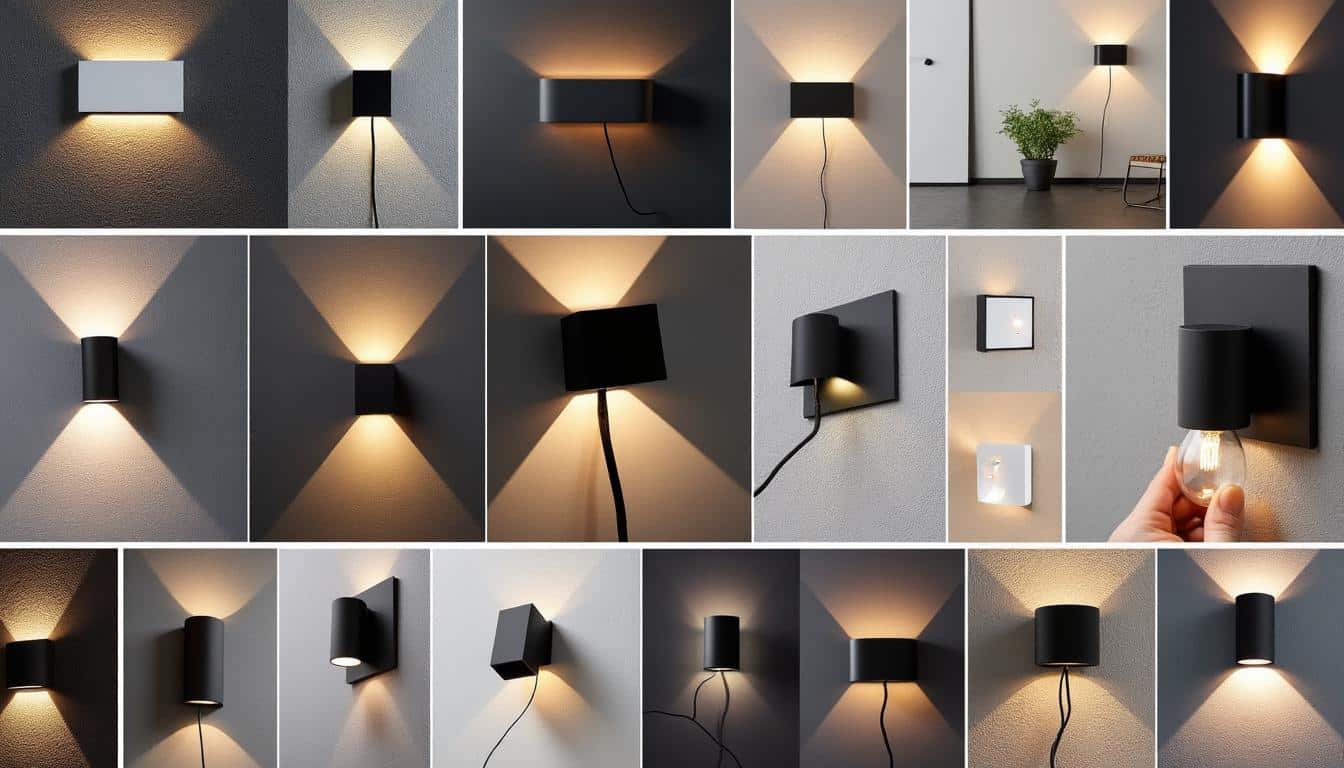 Illustration: Comment reconnaître les caractéristiques techniques des appliques murales noires ?