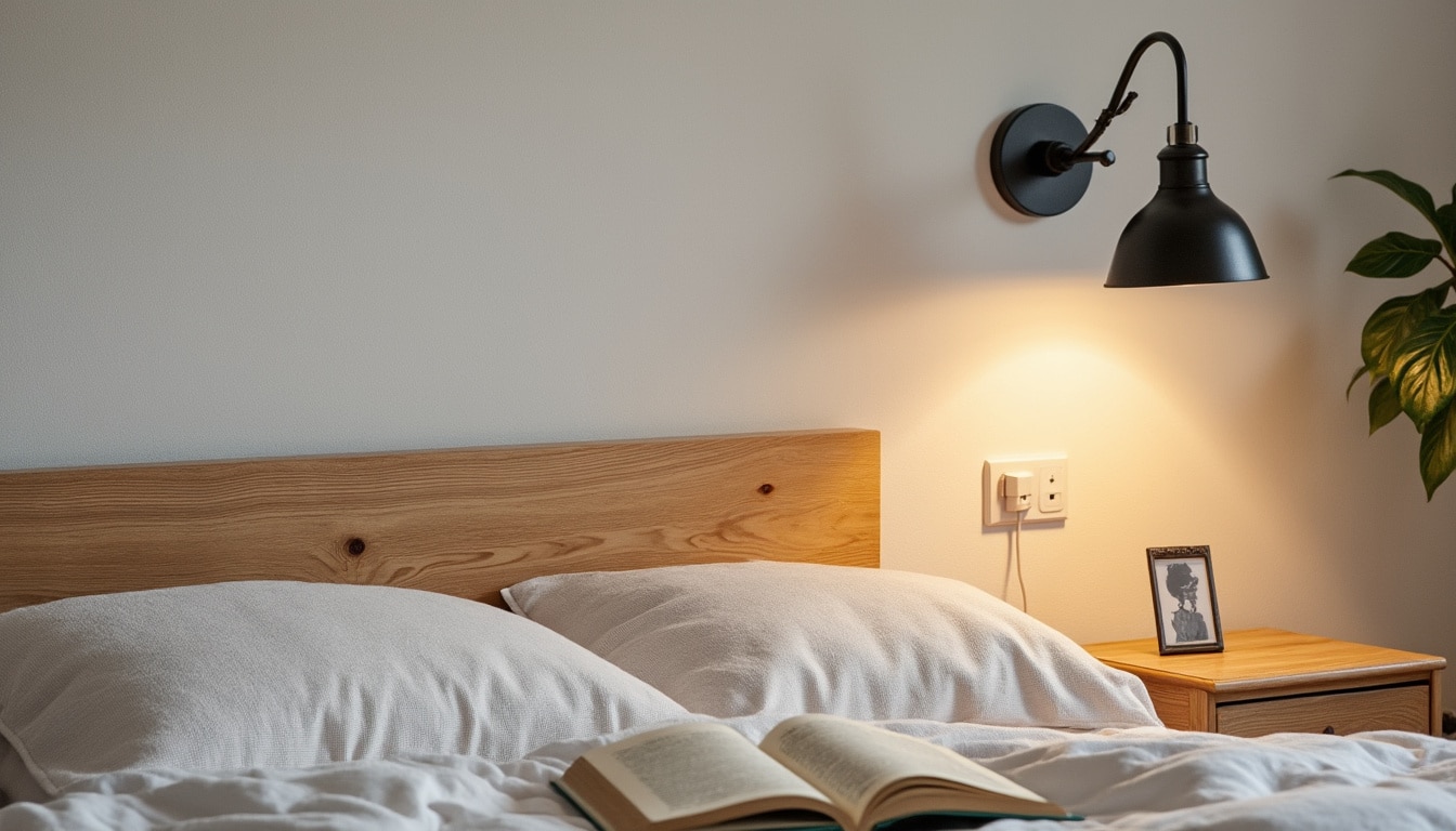Applique murale de tête de lit avec interrupteur : confort et style
