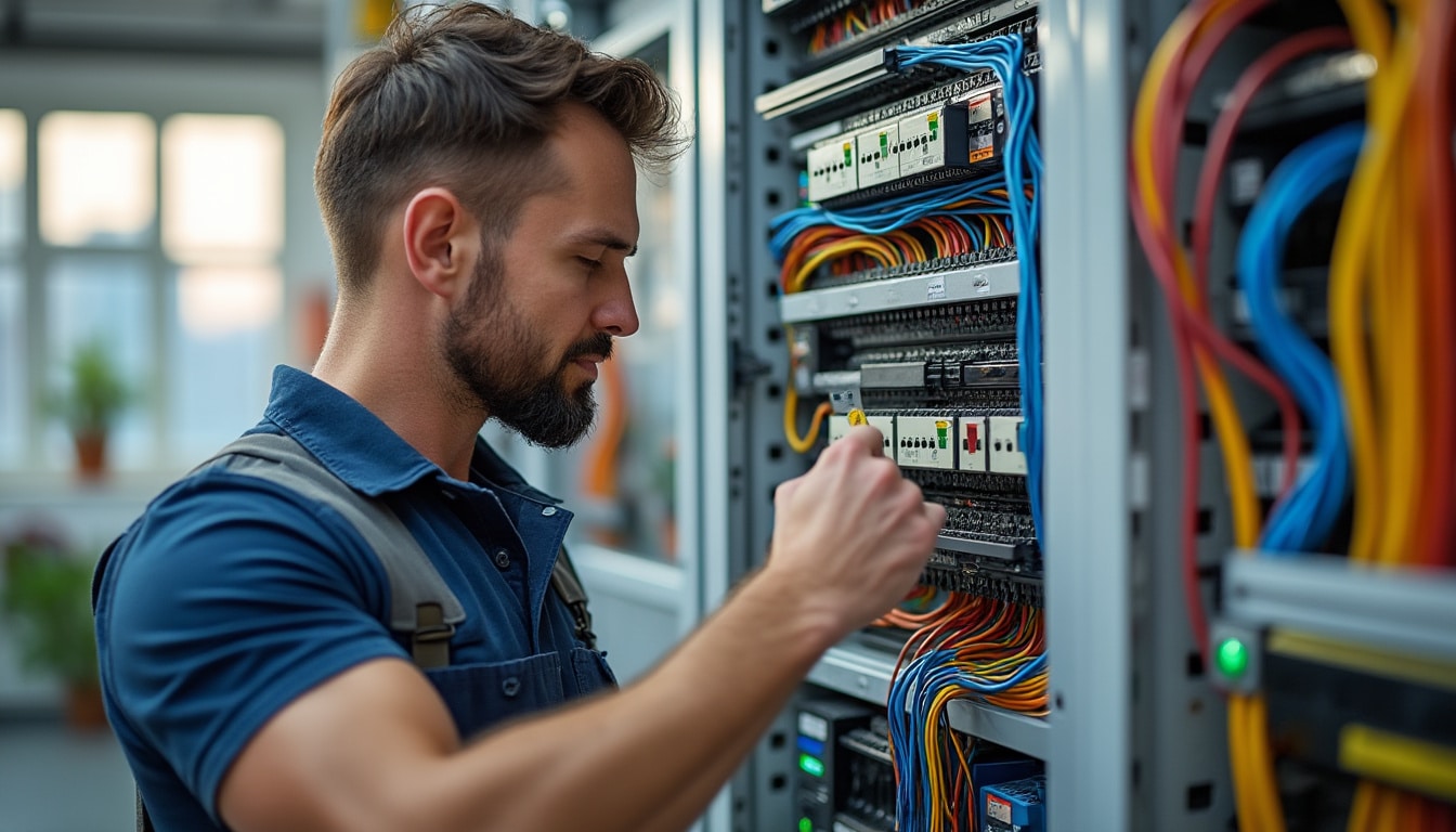 Illustration: Comprendre le fonctionnement d’un tableau électrique triphasé