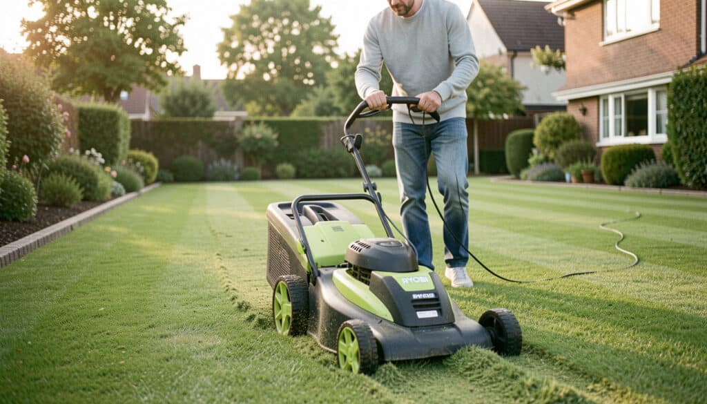 Tondeuse électrique Ryobi 1300 W : avis et usage réel
